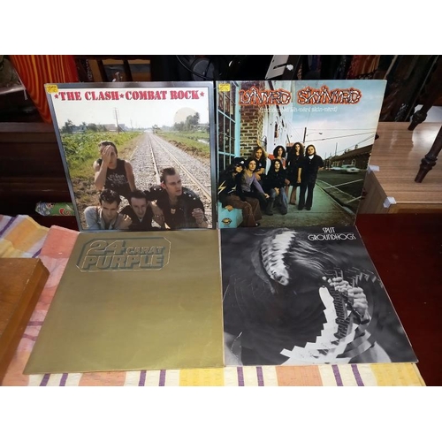 1310 - 3 boxes of good records including The Who, Ground Hogs, Hendrix, Zepplin & Ian Dury etc. (COLLECT ON... 