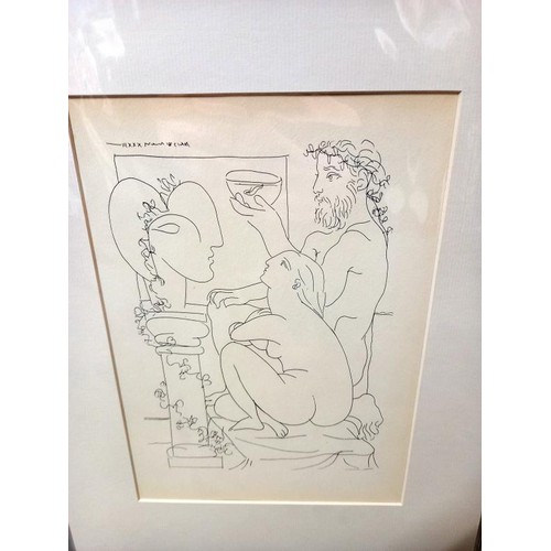 641 - Pablo Picasso (1881-1973) Collection of 6 x prints mainly nudes circa 1956 Vollard suite. All mounte... 