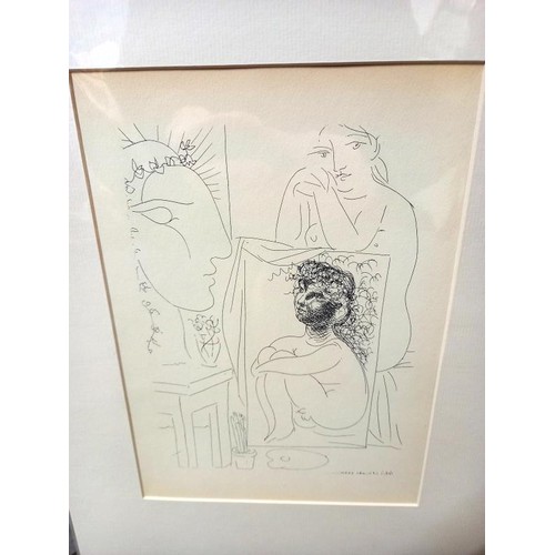 641 - Pablo Picasso (1881-1973) Collection of 6 x prints mainly nudes circa 1956 Vollard suite. All mounte... 