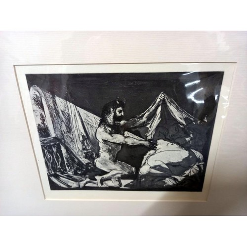 641 - Pablo Picasso (1881-1973) Collection of 6 x prints mainly nudes circa 1956 Vollard suite. All mounte... 