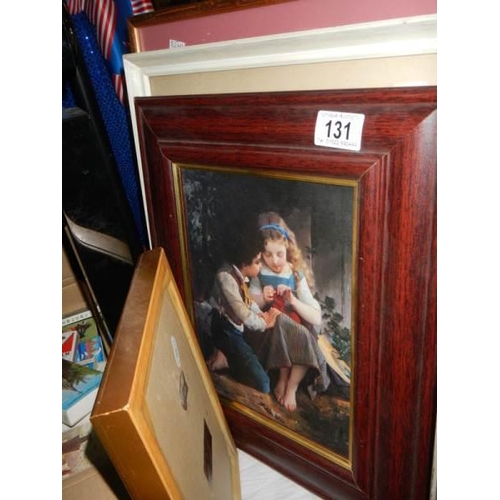 131 - A quantity of framed portraits. COLLECT ONLY.