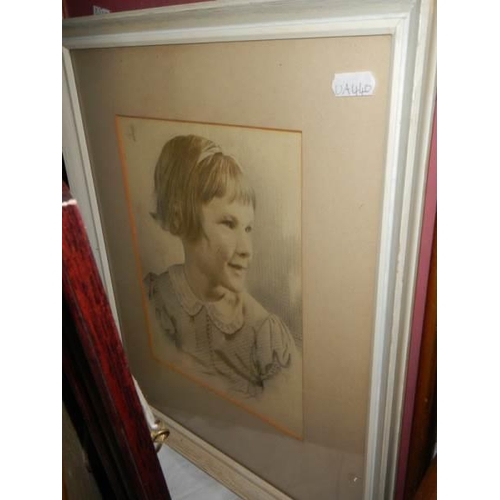 131 - A quantity of framed portraits. COLLECT ONLY.