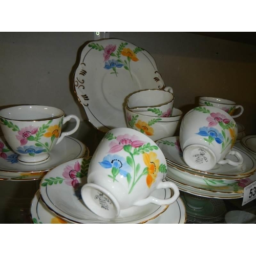 53 - A Delphine part tea set.