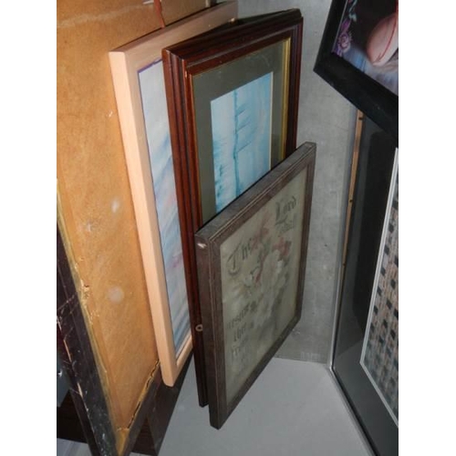 71 - A mixed lot of framed pictures, COLLECT ONLY.