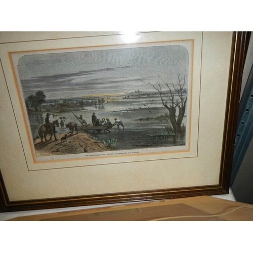 99 - Eight framed and glazed early 20th century engravings. COLLECT ONLY.