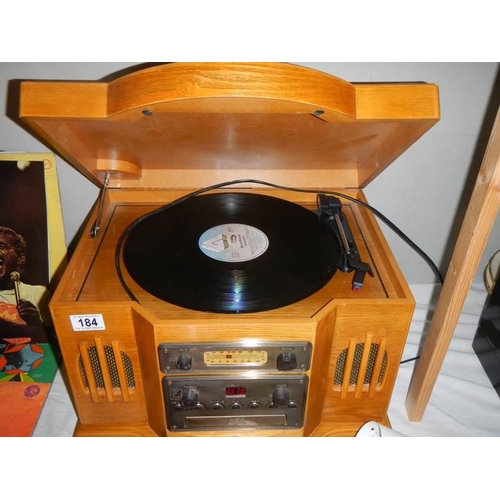 184 - A retro style record player.