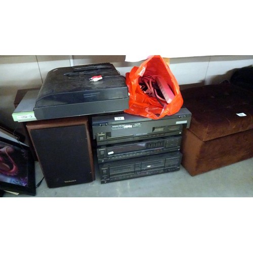 72 - A Technics hi-fi system, COLLECT ONLY.