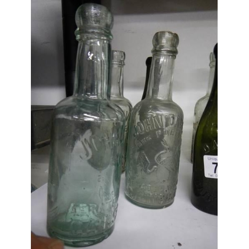 706 - A quantity of vintage bottles, all Gainsborough, most chipped on neck rim.