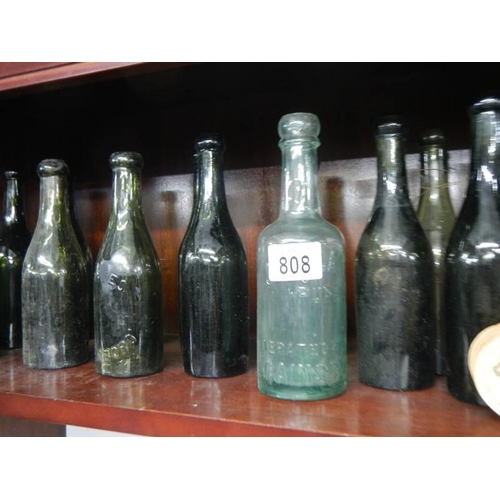 808 - A quantity of old bottles, all Gainsborough.