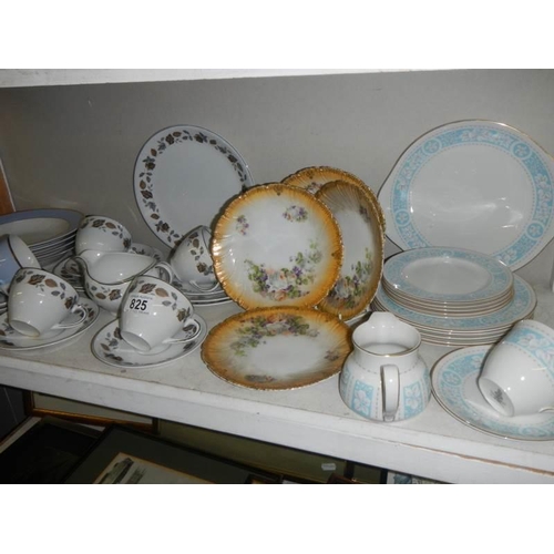 825 - An Alfred Meakin Glo-white and a Royal Doulton Hampton Court tea sets etc.,