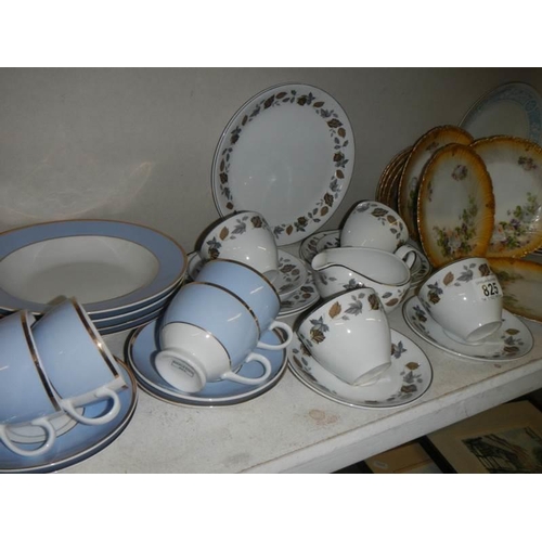 825 - An Alfred Meakin Glo-white and a Royal Doulton Hampton Court tea sets etc.,