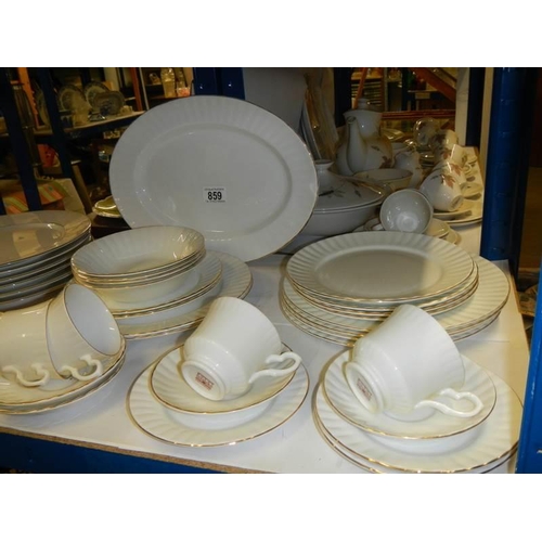 859 - A Royal Stafford bone china tea set etc.,