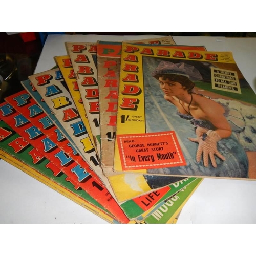 974 - A quantity of 1960's Parade magazines.