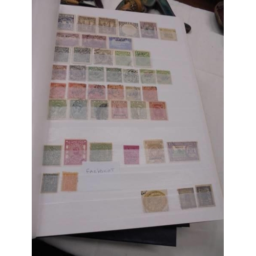 1055 - Five albums of UK and Commonwealth stamps including Victorain.