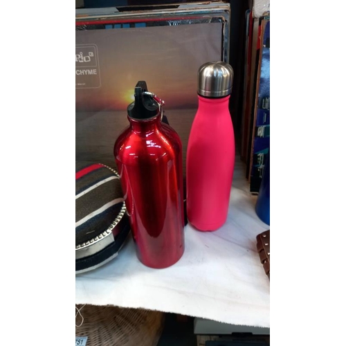 742 - A quantity of water flasks and bottles