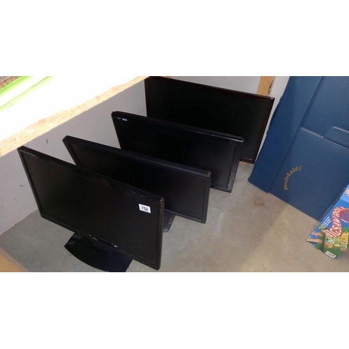758 - 3 computer monitors and 1 other COLLECT ONLY