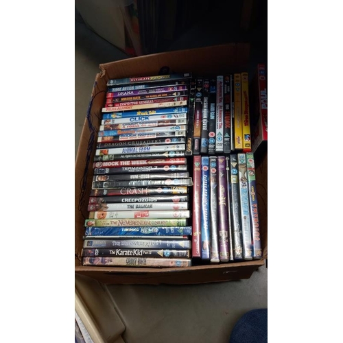 773 - 6 boxes of DVD's covering all genres  COLLECT ONLY