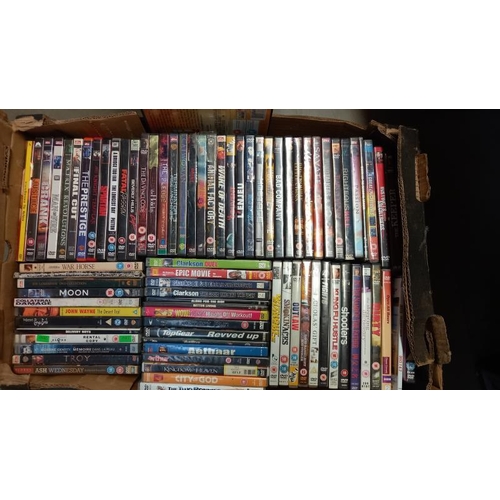 773 - 6 boxes of DVD's covering all genres  COLLECT ONLY