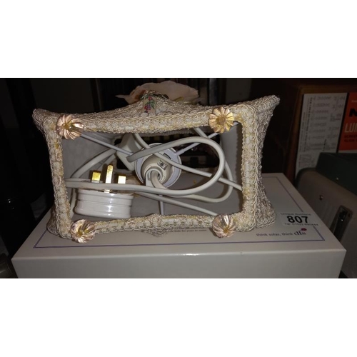 787 - A decorative lamp styled as a ladies handbag IWO