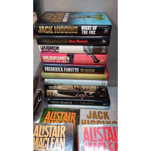 802 - A quantity of fiction books by thriller and adventure writer Alistair Maclean among others