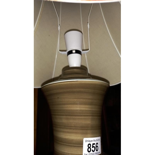 856 - A Jersey pottery lamp, COLLECT ONLY