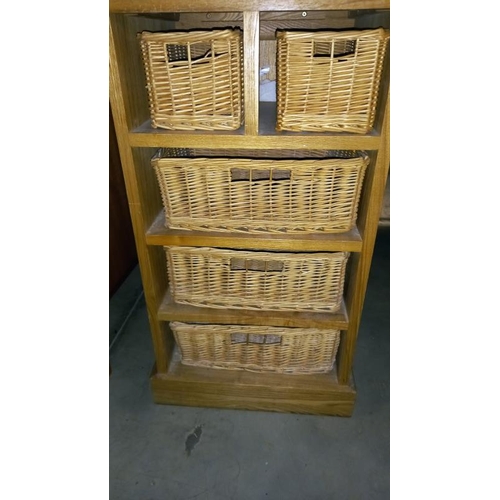 857 - A teak bathroom chest of drawers with wider drawers & 1 other, 47cm x 38cm x 79cm high, COLLECT ONLY