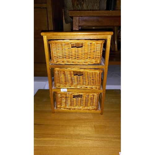 857 - A teak bathroom chest of drawers with wider drawers & 1 other, 47cm x 38cm x 79cm high, COLLECT ONLY