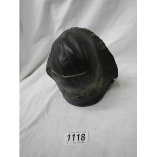 1118 - An early 20th century tobacco jar in the form of a fisherman's head.