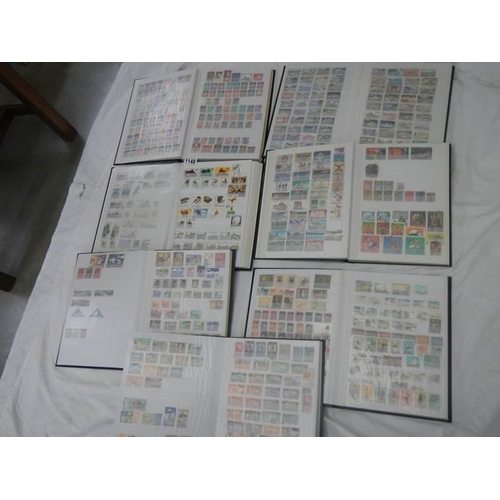 1148 - Seven albums of mainly European stamps.