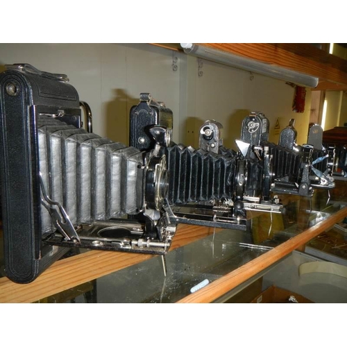 1173 - Six vintage folding camera's.