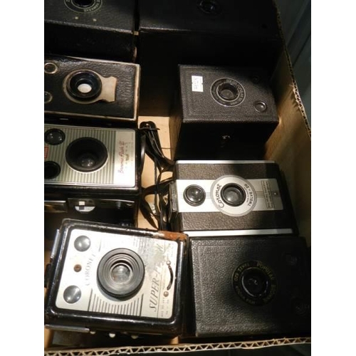 1181 - Eight box camera's including Coronet, Kodak, Hawkeye etc.,