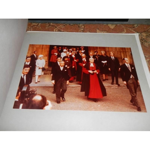 1189 - An album of photographs from the BBC commemorating the state visit of Emperor Hirohito of Japan.