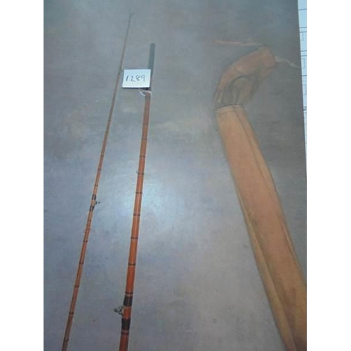 1289 - The Trossach Rod Company 'Scott' two piece ten foot cane rod.