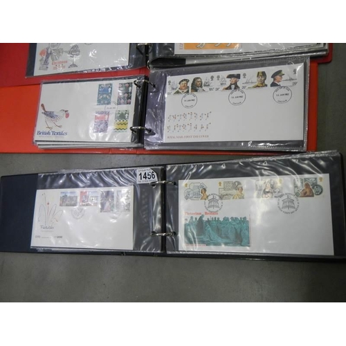 1456 - Four albums of first day covers.