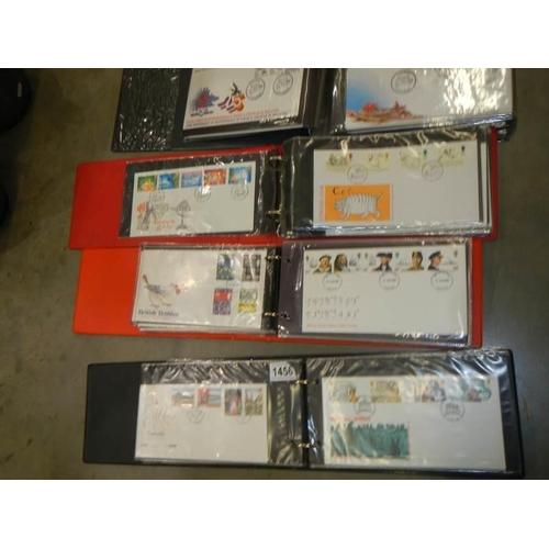 1456 - Four albums of first day covers.