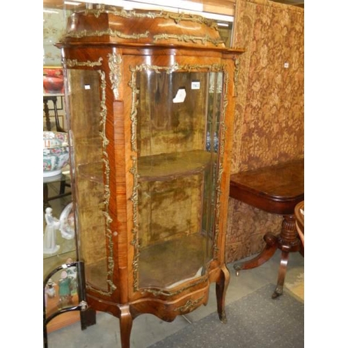 1563 - A 19th century Kingwood vitrine, COLLECT ONLY.