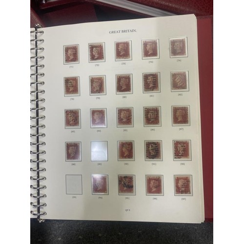 1100A - 6 albums of UK stamps in Windsor Albums including good Victoria album also Edward, George, Mint etc