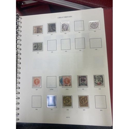 1100A - 6 albums of UK stamps in Windsor Albums including good Victoria album also Edward, George, Mint etc