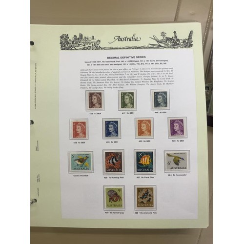 1100C - An excellent collection of mint Australian stamps in 4 albums from 1957-2015