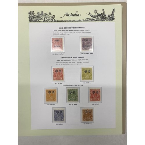 1100D - An excellent collection of mint Australian pre-decimal stamps (appears to be missing 7 Kangaroos and... 