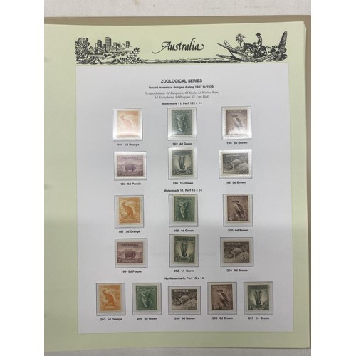 1100D - An excellent collection of mint Australian pre-decimal stamps (appears to be missing 7 Kangaroos and... 