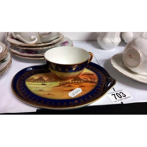 703 - Two 2 part tea sets & 1 other