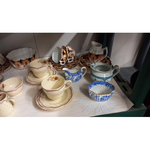 741 - A vintage 'Daisy' bone china tea set & others including Grays pottery