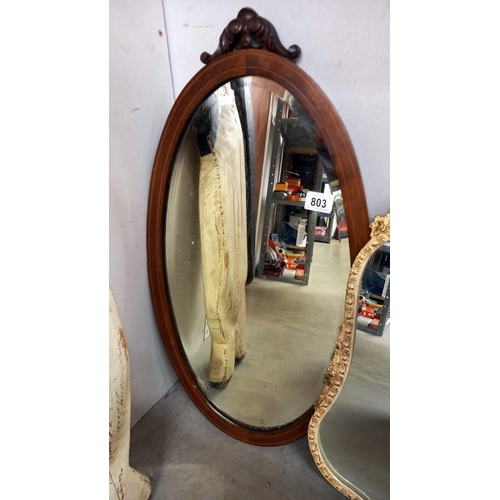 803 - 2 ornate wall mirrors