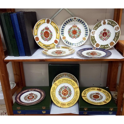 809 - 9 Spode military crest collectors plates