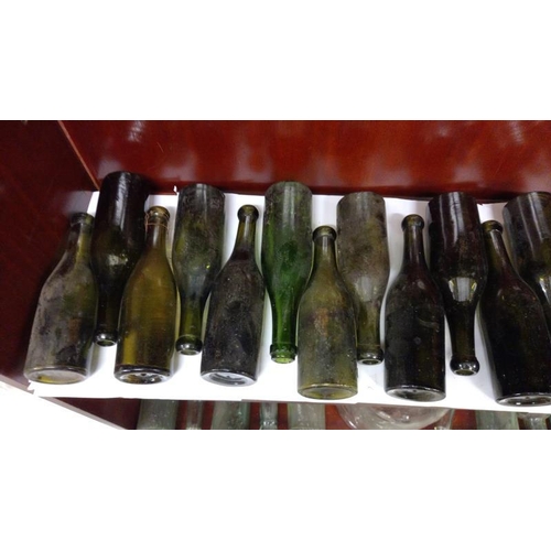 835 - A quantity of vintage bottles, all Gainsborough, most chipped on neck rim.