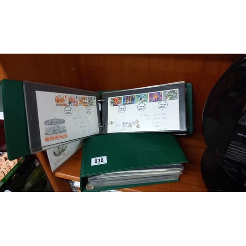 838 - 2 albums of first day covers