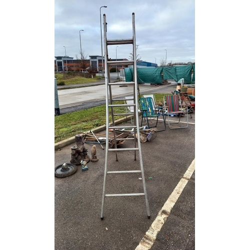 892 - An aluminium step ladder, COLLECT ONLY