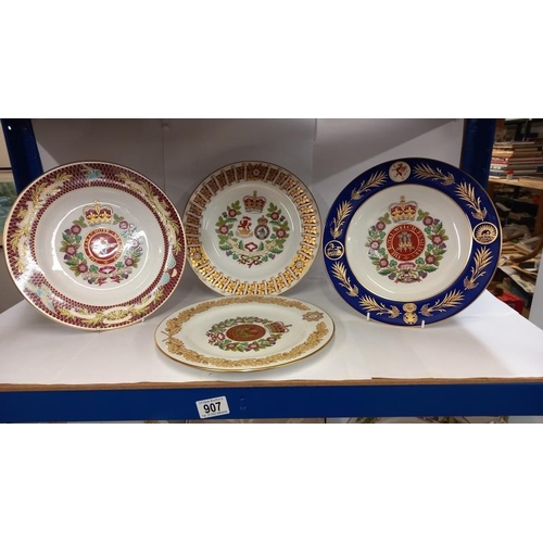 907 - 7 boxed Spode military crest collectors plates