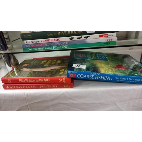 951 - A selection of books on fishing